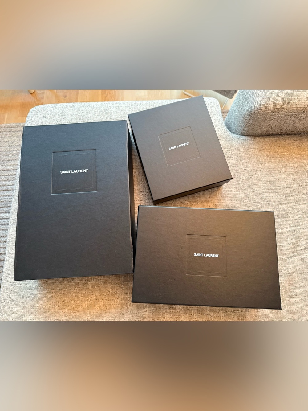 Saint Laurent Black Luxury Box Trio